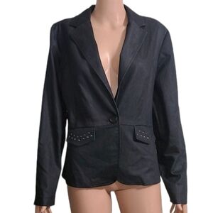 EXACT CHANGE BLACK COTTON JACKET SOFT LIGHT MATERIAL‎ SIZE 12